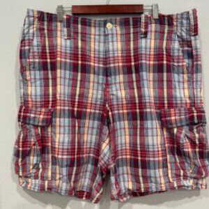Ralph Lauren Polo Jeans Company Madras Cargo Shorts Size 42